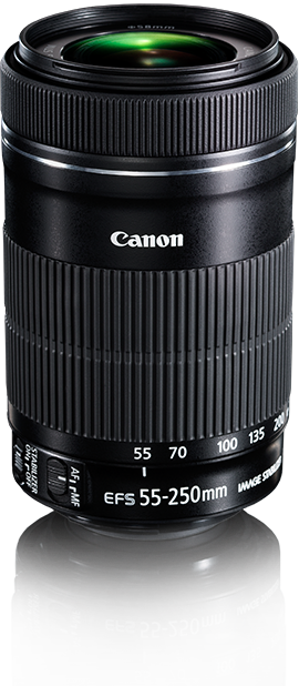 Lente Canon EFS 55-250mm Semi Nova